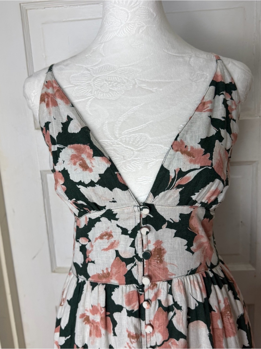 Abercrombie & Fitch Linen Blend Floral Maxi Dress - Picture 2 of 10